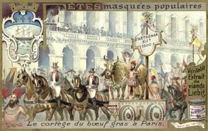 Procession du bœuf gras le Mardi Gras, Paris - European School
